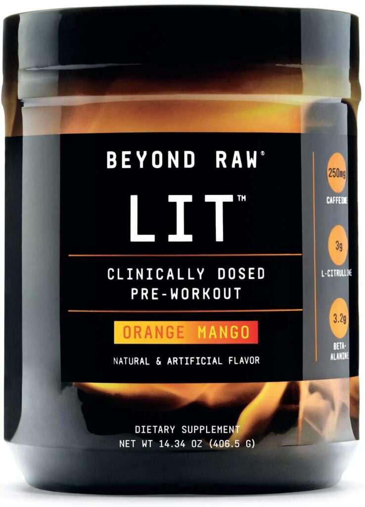 Beyond Raw LIT Pre Workout Powder Energy Drink