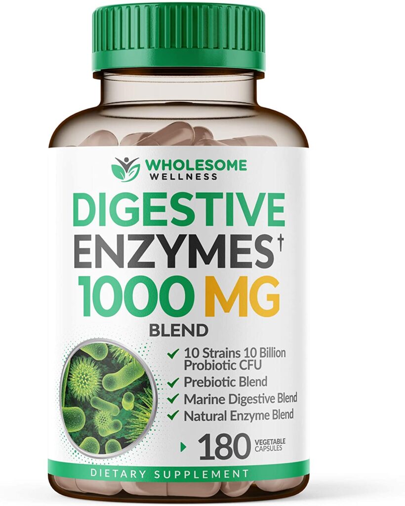 Digestive Enzymes 1000MG Plus Prebiotics